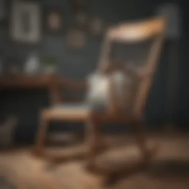 Variety of rocking chair accessories displayed