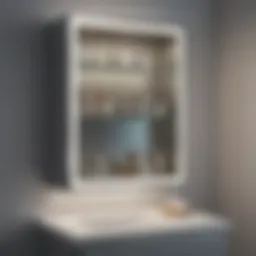 Elegant medicine cabinet with integrated lighting