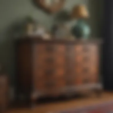 Historical lowboy dresser with vintage charm
