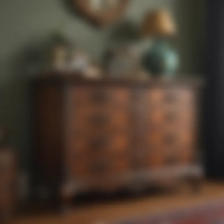 Historical lowboy dresser with vintage charm