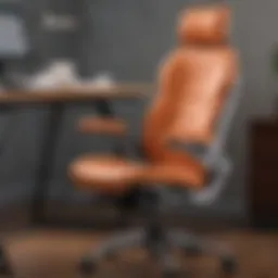 Ergonomic desk chair with lumbar support