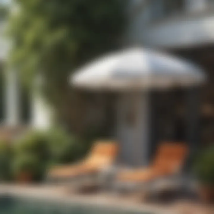 Maintenance tips for white outdoor umbrellas
